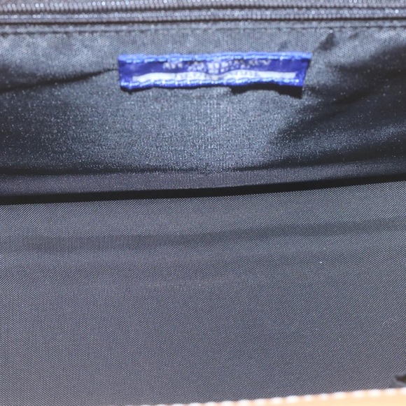 BURBERRY Blue Label Nova Check Hand Bag Canvas Light Blue Auth ki1534 - Picture 11 of 16